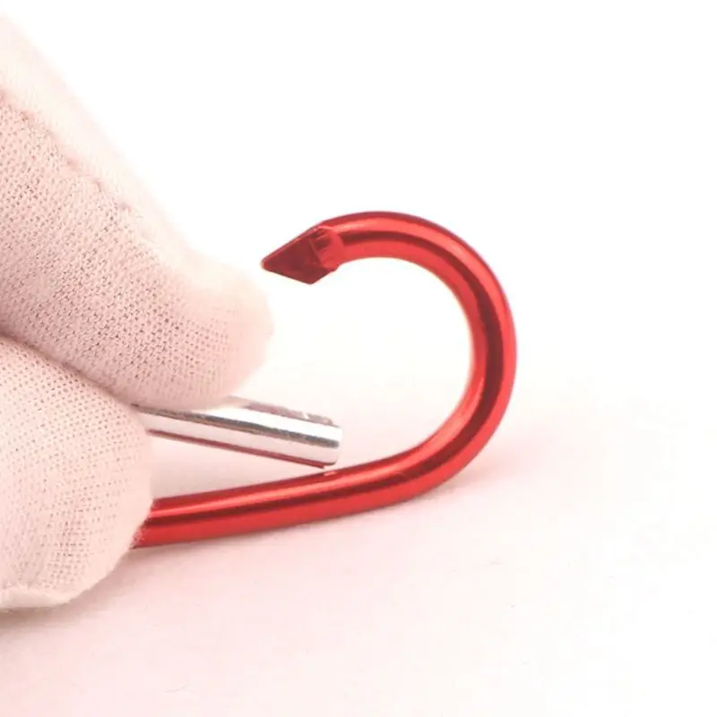 Hot sale 50mm colorful carabiner affordable high quality modern design carabiner clips for bottle bags and chargers