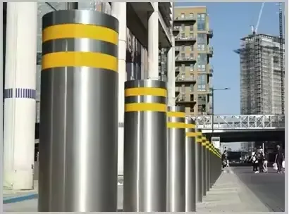 304 Stainless Road Parking Steel Bollard Post Stainless Steel Road Bollard Anti-collision Post