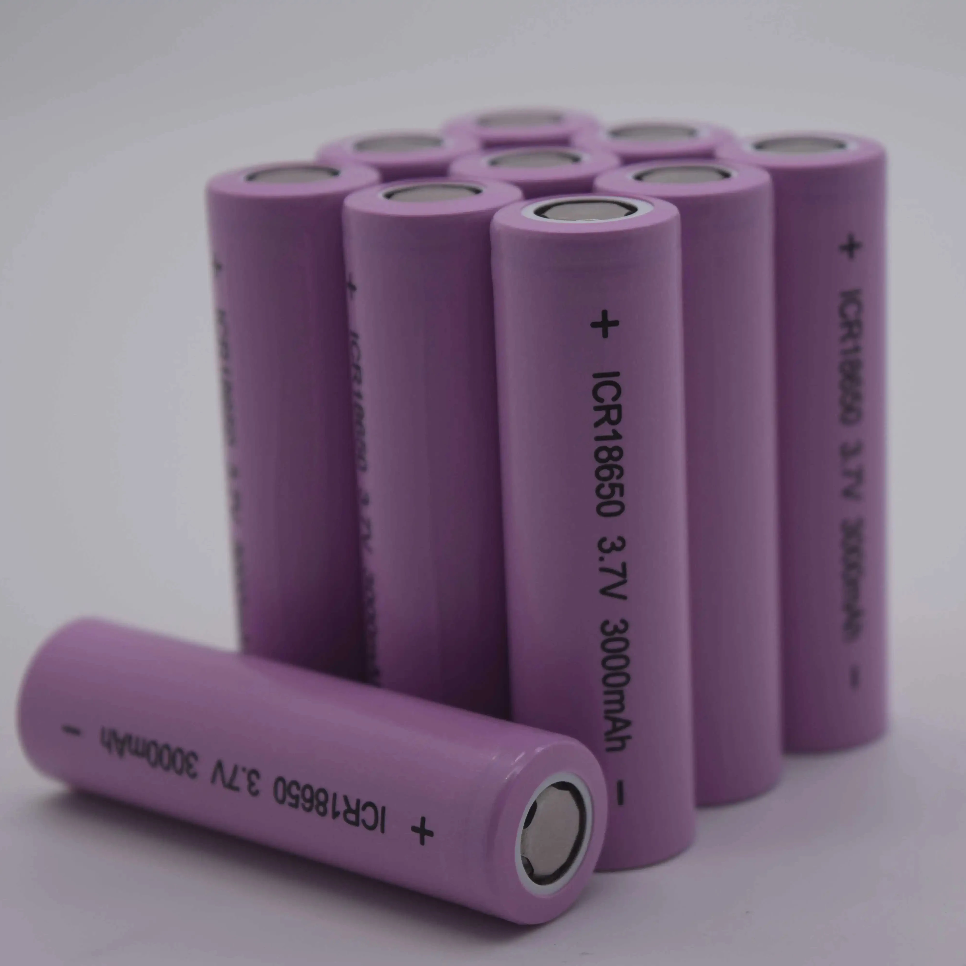 GEB 18650 3.7V 3000mAh 2600mAh 3200mAh 3500mAh rechargeable cylindrical li-ion lithium battery fan lights toothbrush cell