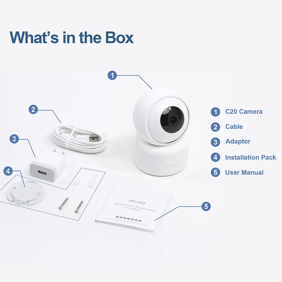  Imilab C20 1080P Babyfoon Met Camera Smart Home IP Night Vision WiFi Security Surveillance Baby Monitor Sound