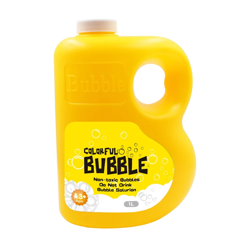 1L bottle non toxic soap liquid bubble water solution kids toys blowing