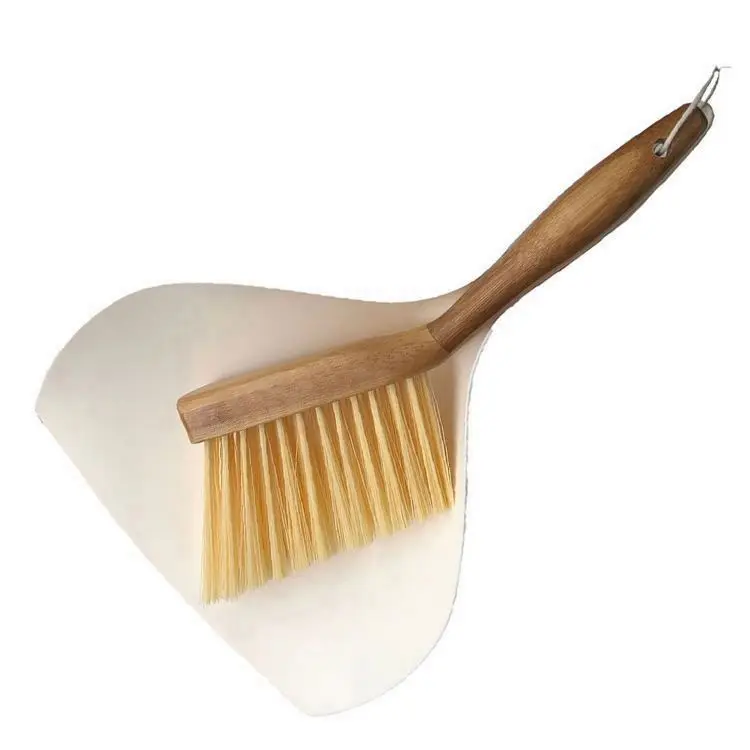 Popular selling mini wooden broom and dustpan household cleaning single lazy sweep hair broom long handle broom and dustpan set