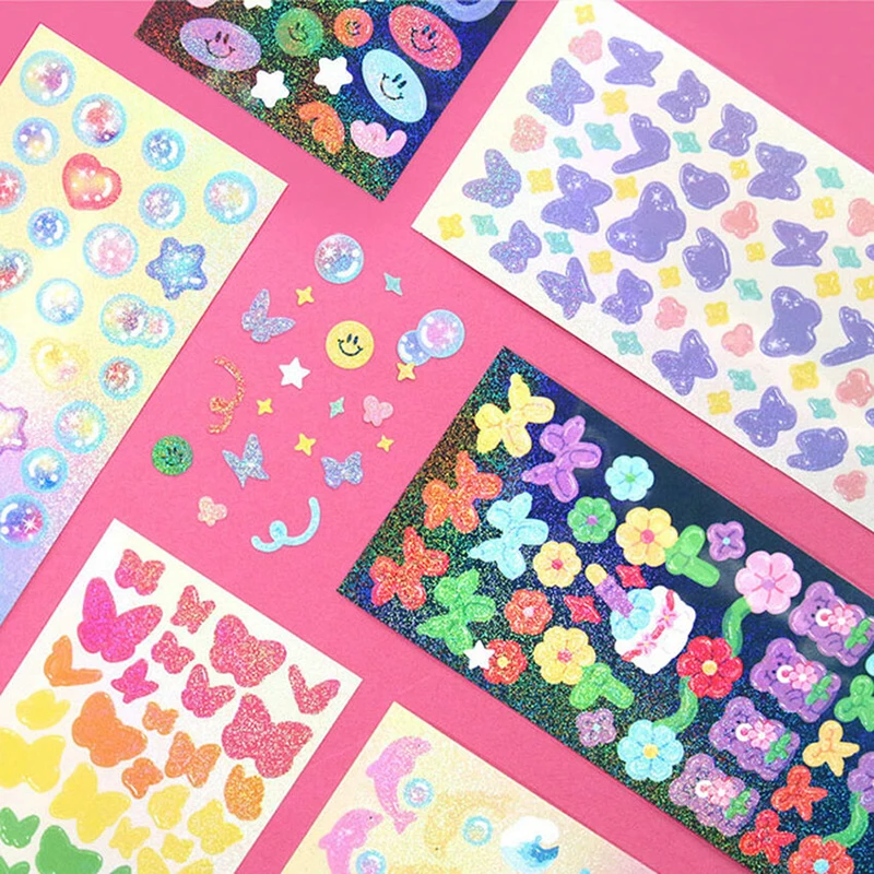 Оптовая продажа, печать на заказ, ультрафиолетовая защита, Водонепроницаемый Виниловый календарь для планирования, мультяшная упаковка, наклейки для поцелуев