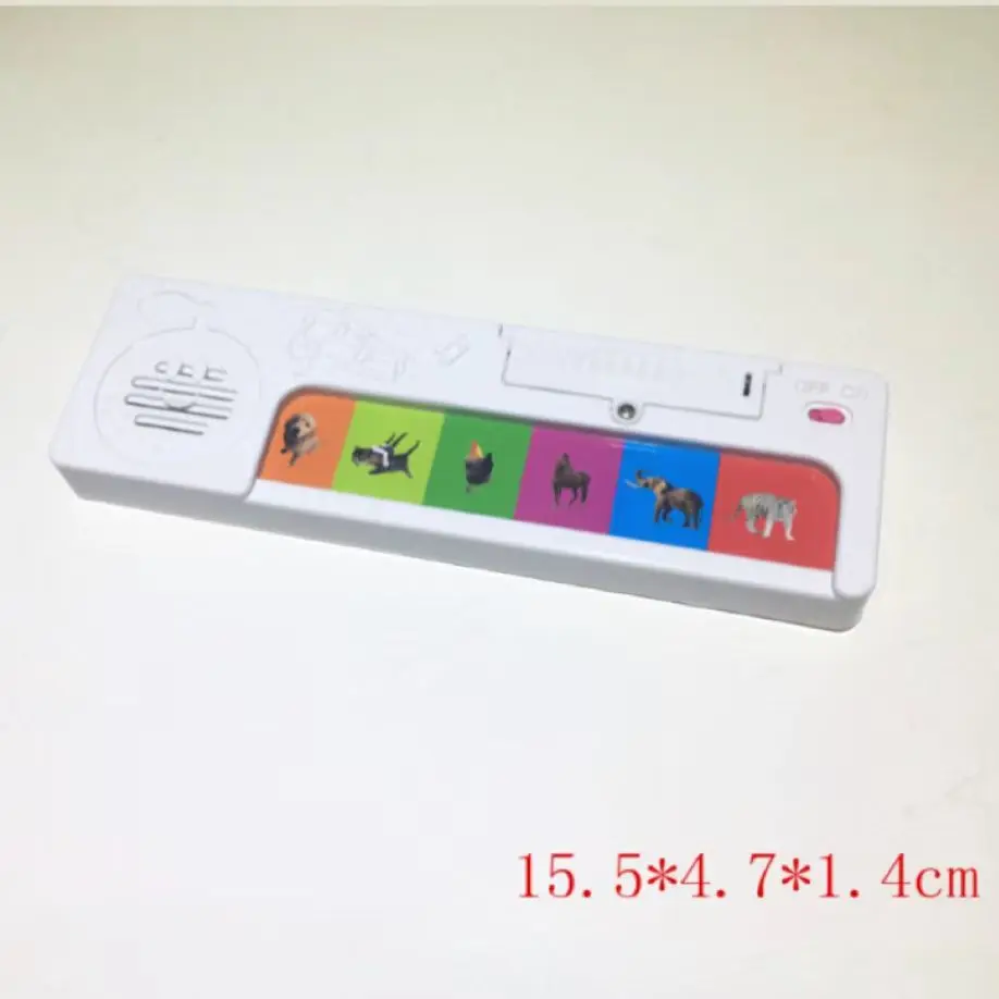 The 6 Keys Magical Sound Book Cartoon Style Plastic ABS Audio Module Box With Push Button Book Printing Customized