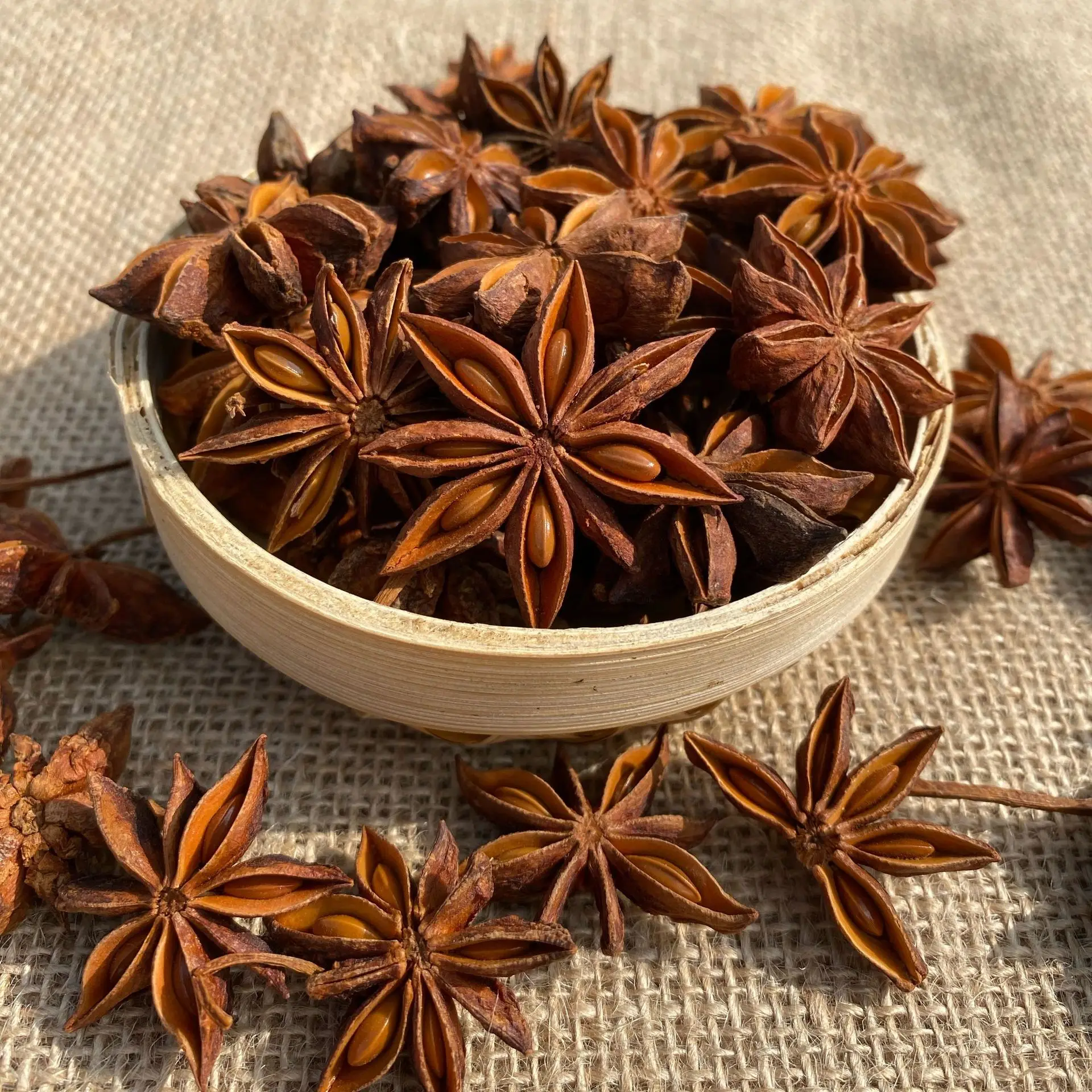 BXH High quality Guangxi dried 5 star anise flavoring, fennel seasoning star anise price , marinated meat stew star anise in chinese