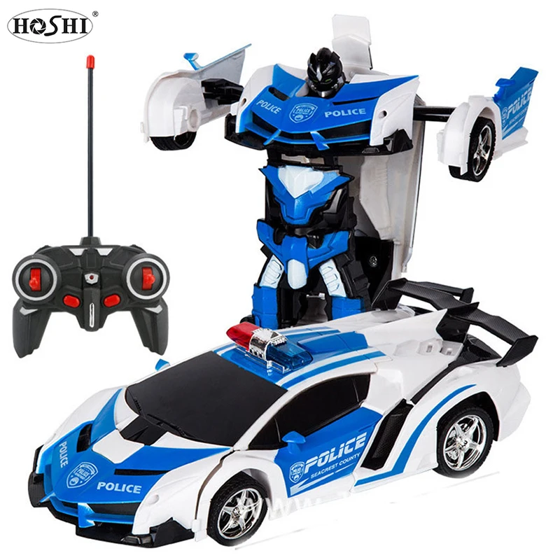 HOSHI Transformation Car Deformation RC Car Kids Toys Robot Car Sports Vehicle Model Robots Kids Children Toys Gifts For kids
