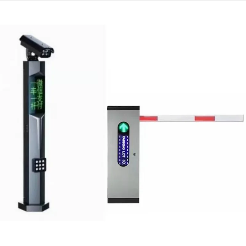 Automatic Parking Barrier Gate with License Plate Recognition Parking Ticket Vehicle Management System