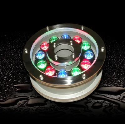  SS316 SS304 подводные светильники из нержавеющей стали для фонтанов IP68 RGB кольцо светодиодные лампы