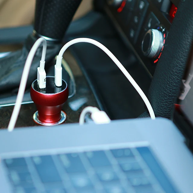  Алюминиевый материал Quick Charge 3 0 USB + кабель Type C порт автомобильное зарядное устройство для ноутбука и зарядки телефона