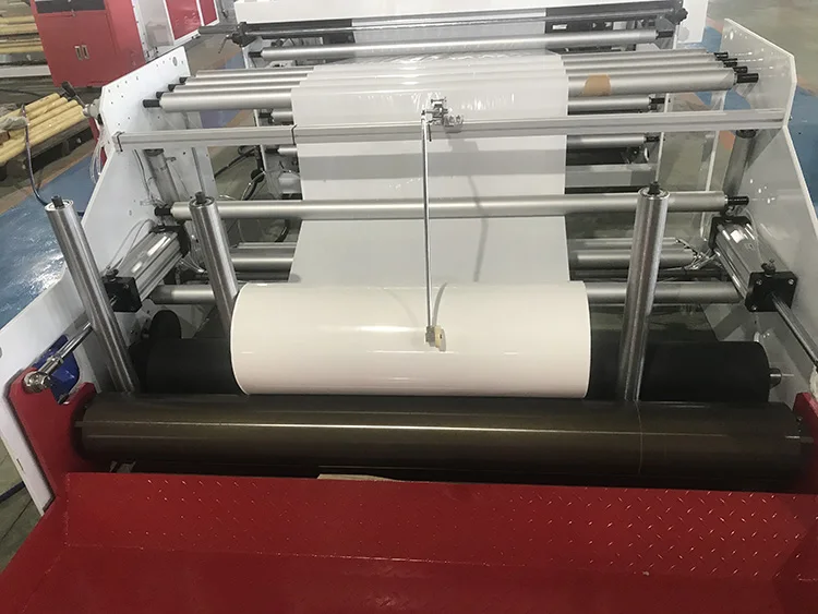 
automatic fly knife system PE bag machine heat bottom side sealing big trash garbage Plastic bag making machine for sale 