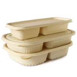 Biodegradable take away food container biodegradable pla plate biodegradabel corn starch pla tableware