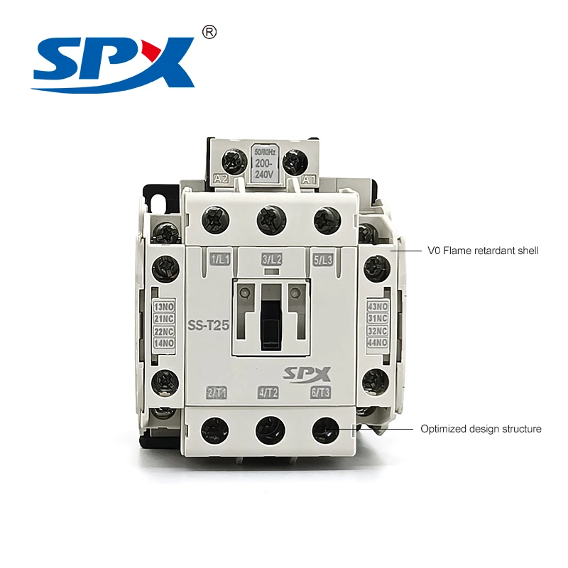 SPX Factory sales 3 Phase 12amp 20a 35A 100amp Electrical Magnetic Contactors 12v Ac Contactor 3p 12a 220v 32a 25a