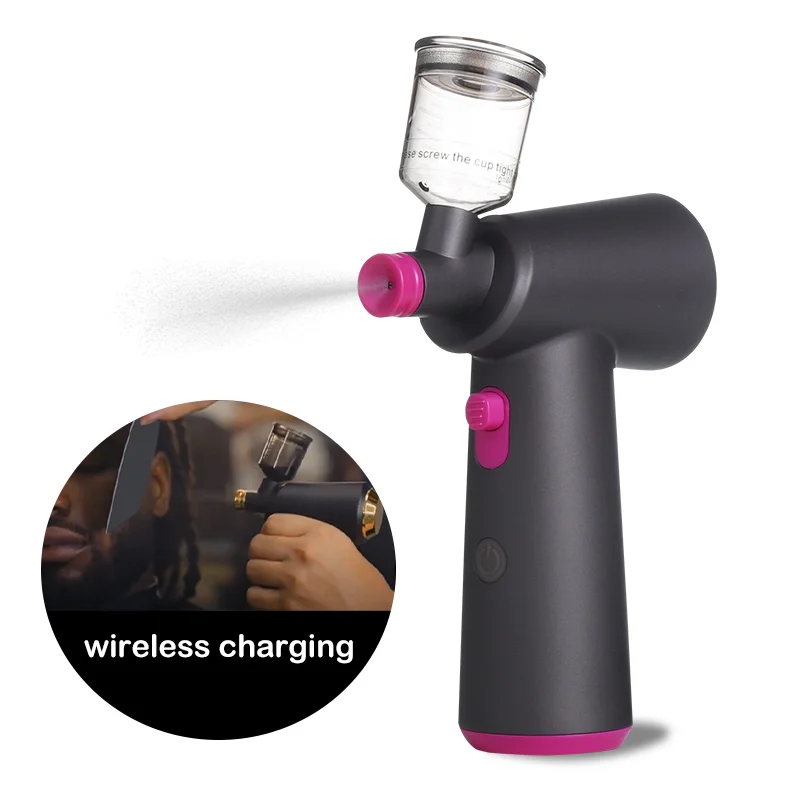Hair Salon continuous Airbrush Mist Sprayer Reusable Hair Airbrush Spray For Barber