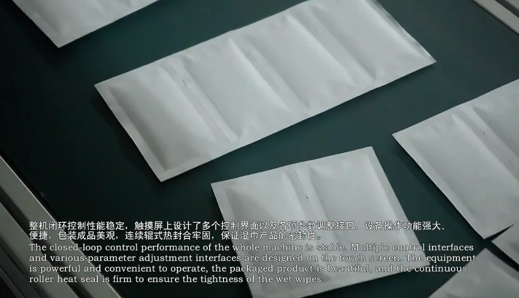 The factory Single piece independent packaging machine for Wet paper towels automatic