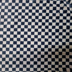 Super Soft Blanket Short Pile Plush Custom Rabbit Print Plaid Polyester Checkered Faux Fur Fabric