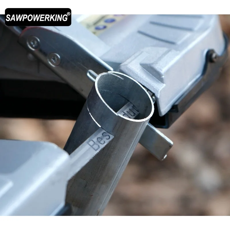 
SAWPOWERKING 114mm portable wood working pvc pipe metal cutting handheld band saw machine 