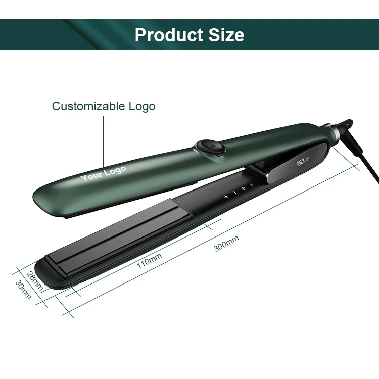 Fer a lisser Professionnel MCH Ceramic Flat Iron Infrared Steam Cheveux Pro Hair Straightener and Curler