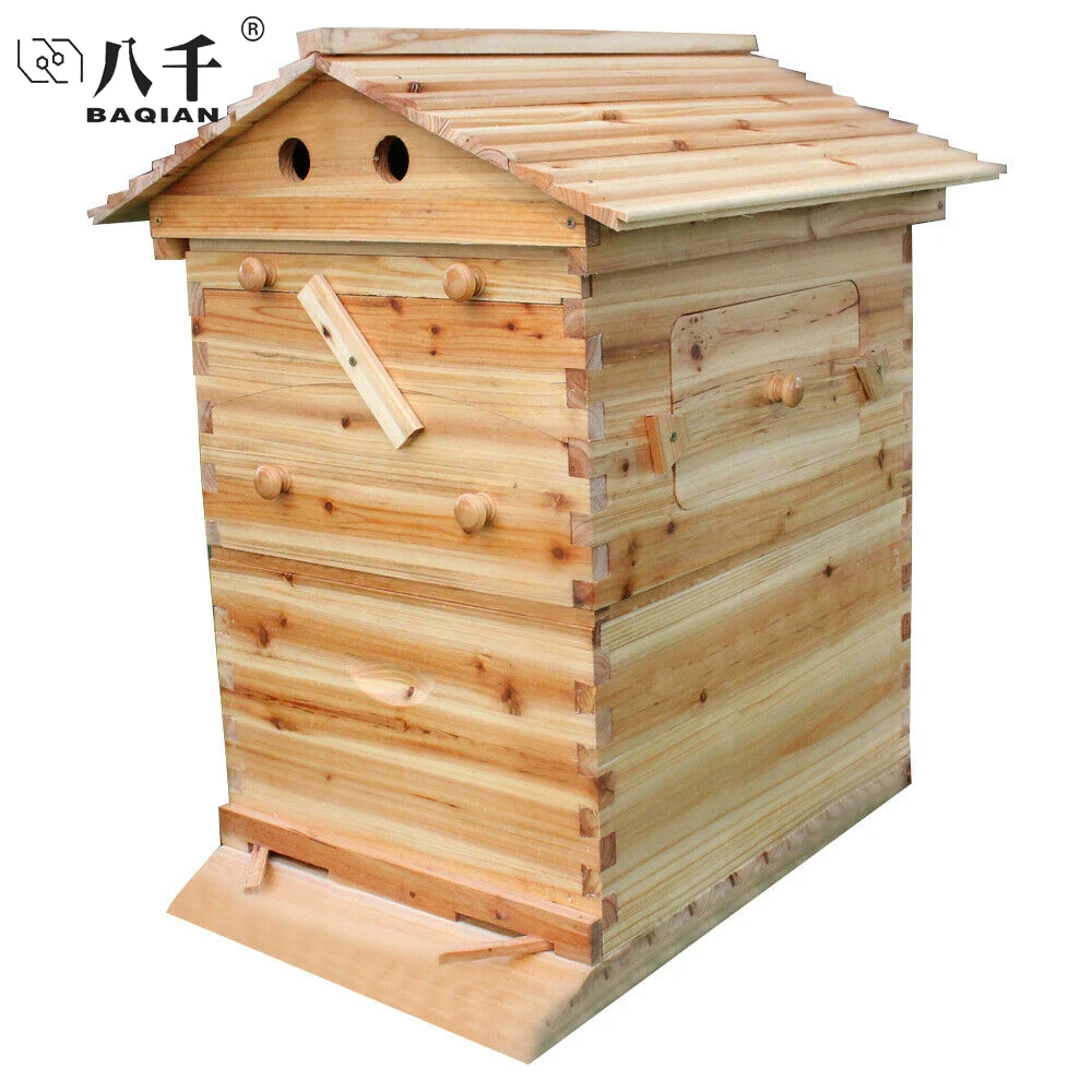 Beekeeping Tools Factory Supply 7PCS Automatic Bee Hive Frame Self Flowing Honey Bee Hives