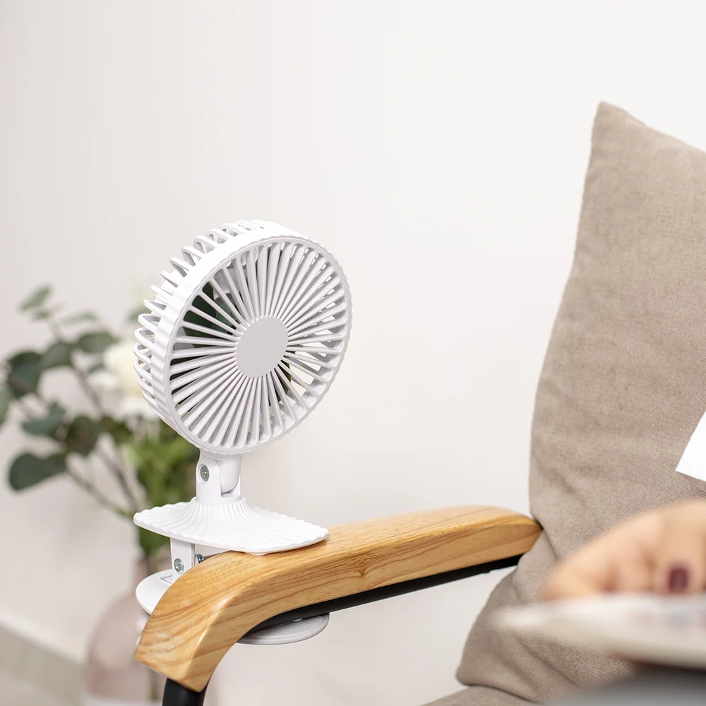 2000mAh Hot High Quality Durable Various Portable Mini Clip Table Fan  rechargeable for outdoor office