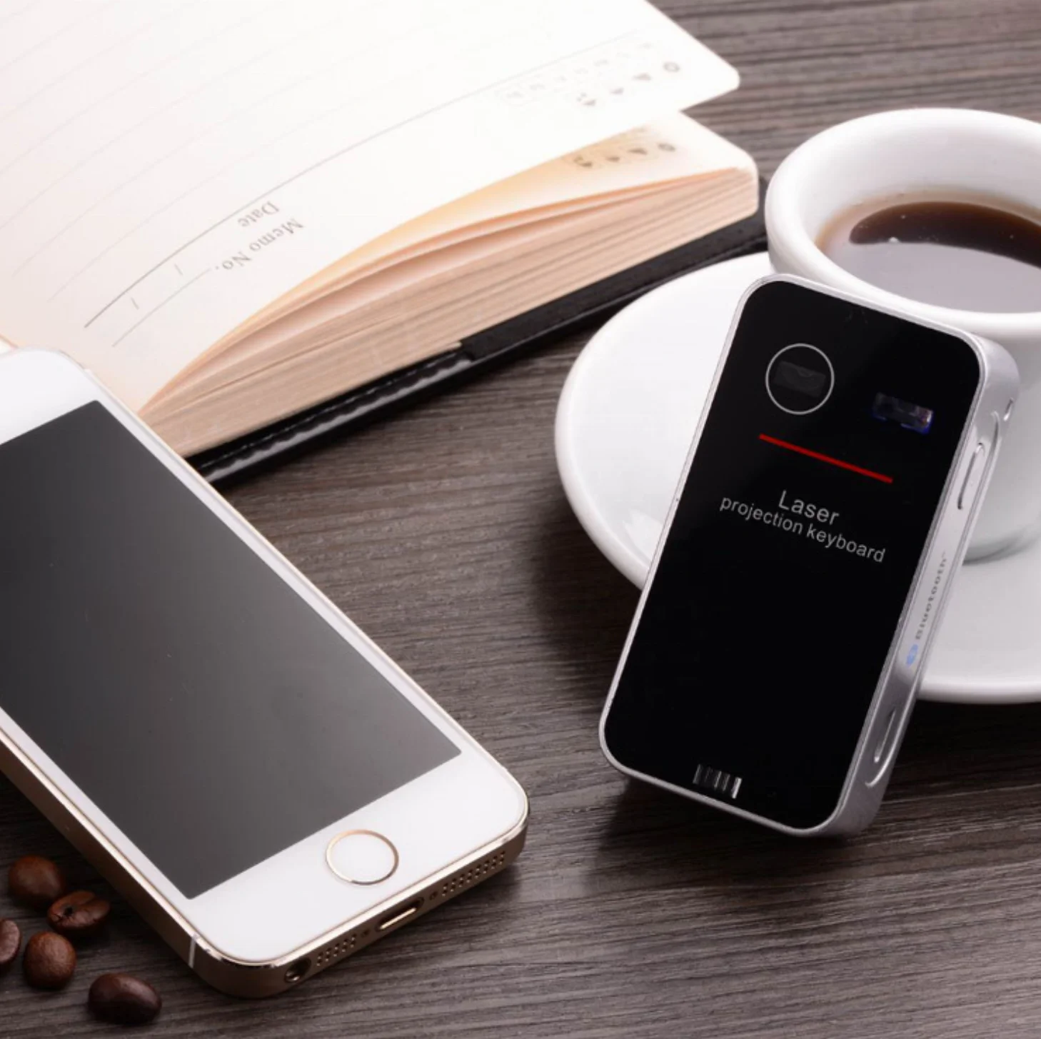 Изготовленный на заказ лазерная проекция Виртуальная клавиатура беспроводная виртуальная для планшетных компьютеров Настольный смарт-чехол телефона