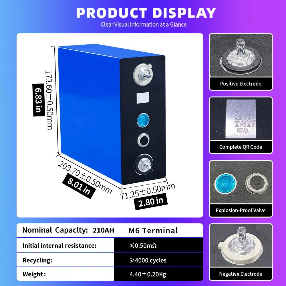 Sodium ion Battery 3V 210ah 220ah Na ion Cell for Home Solar Energy Storage System Sodium-ion battery SIB