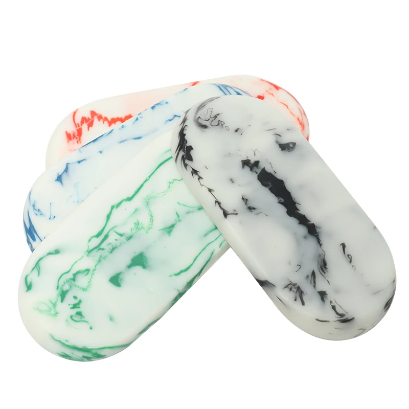 Wholesale Custom Marble Portable Stock resin multi-function cigarettes smoking rolling tray