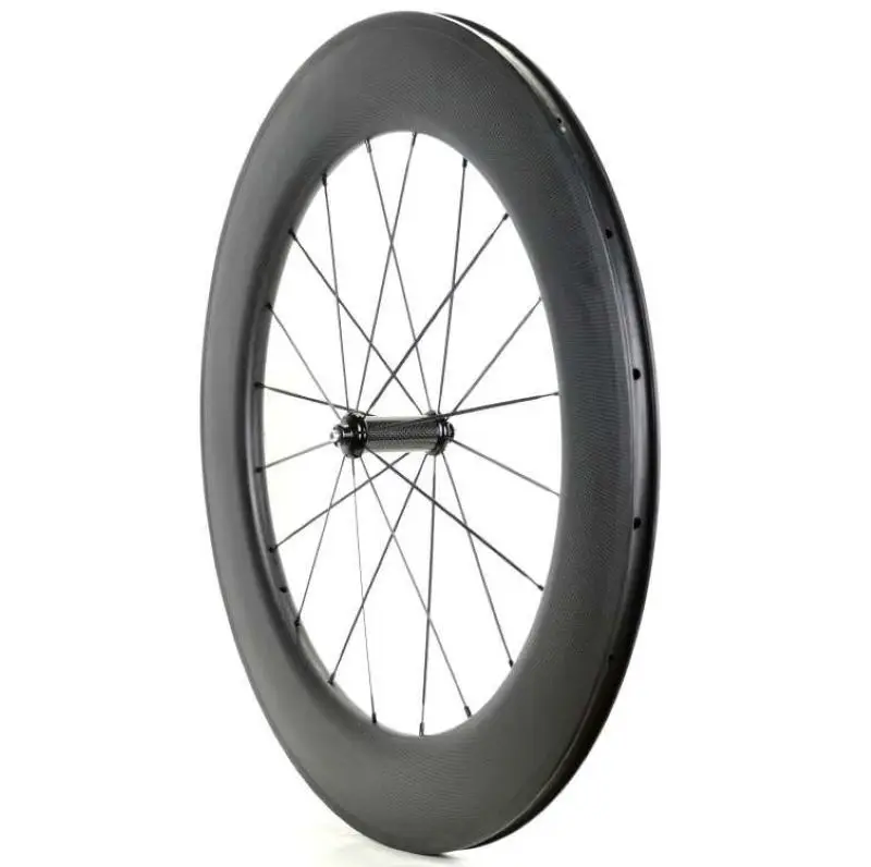 Light Weight Black Color Road Bicycle Carbon Wheelset  88 Rim Carbon Fiber Wheels for Road Bike