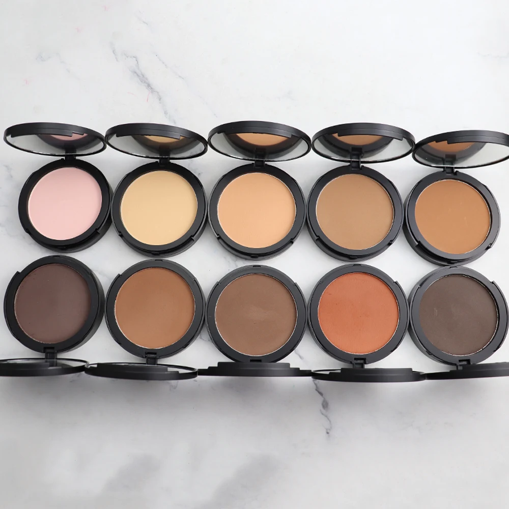 Private Label Pressed Powder Wholesale Full Coverage Cosmetic Makeup Lightening Face Pressed Powder
