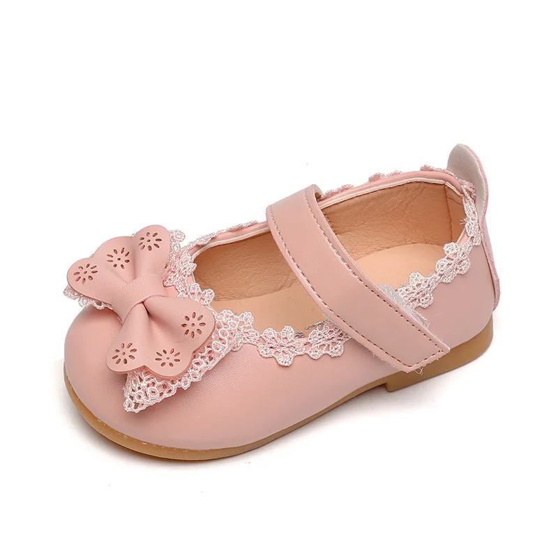 
2020 корейские милые детские туфли принцессы с бантом и мягкой подошвой 