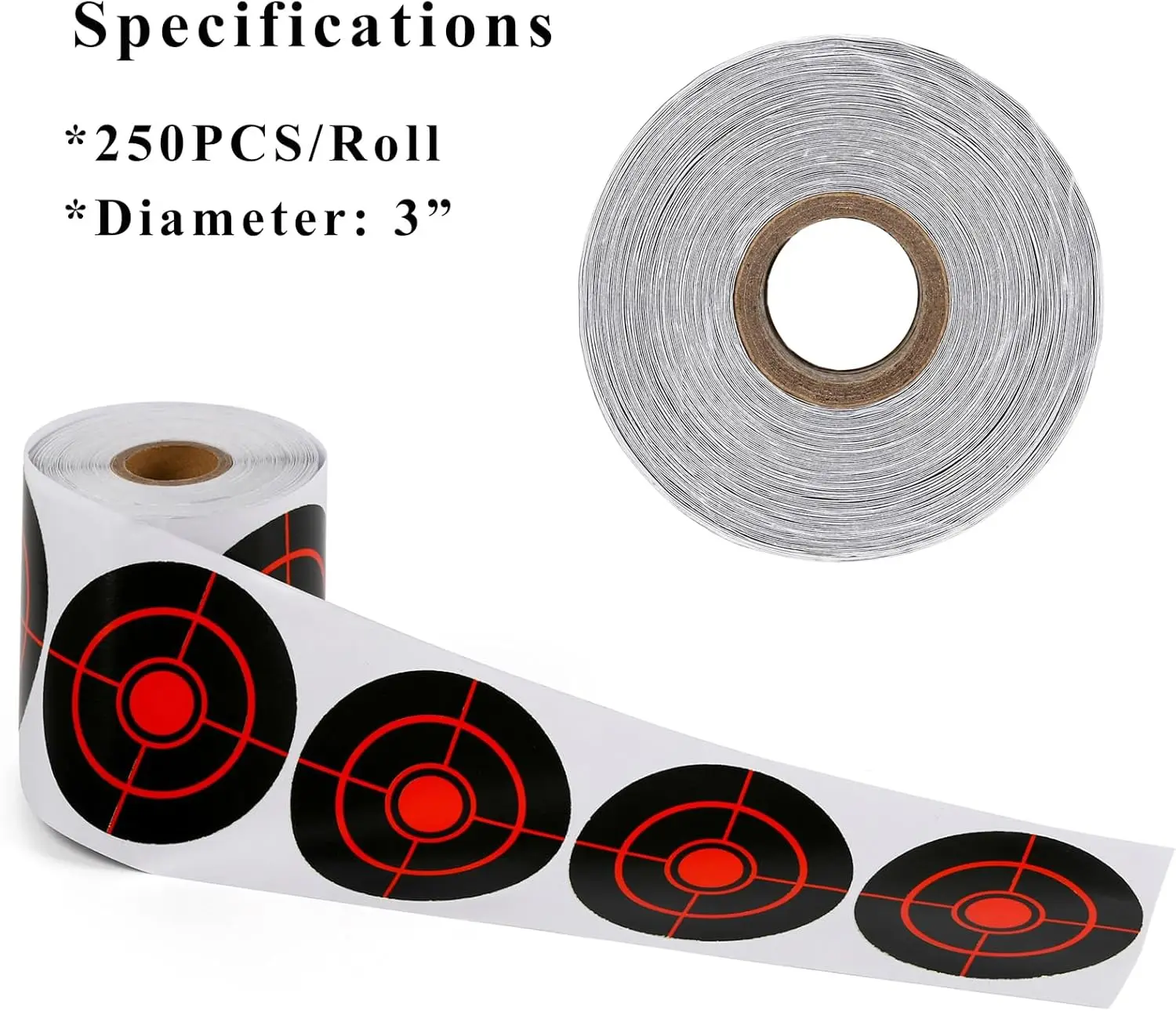 Splatter Target Stickers Adhesive Shooting with Fluorescent Yellow Impact for BB Gun Pellet Gun Airsoft Rifle Shooting Practice