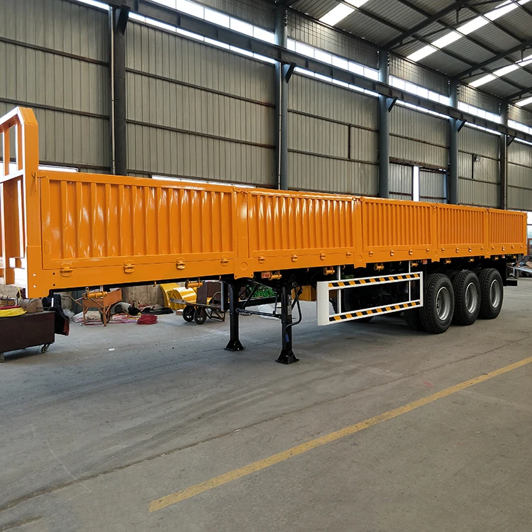 China factory 3/4 axles 40ft fence semi trailer cargo transport  600mm fence trailer