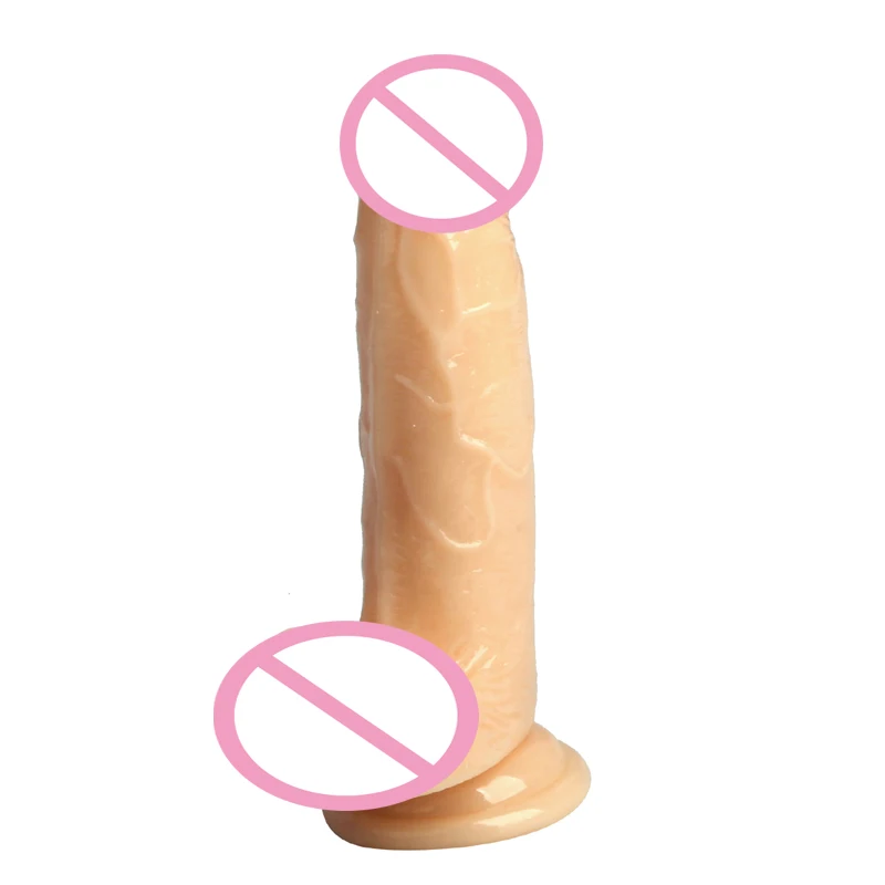 Factory Customize Small Silicon Realistic Vagina Dildo Super Suction Cup Real Skin Feeling Silicone Dildo