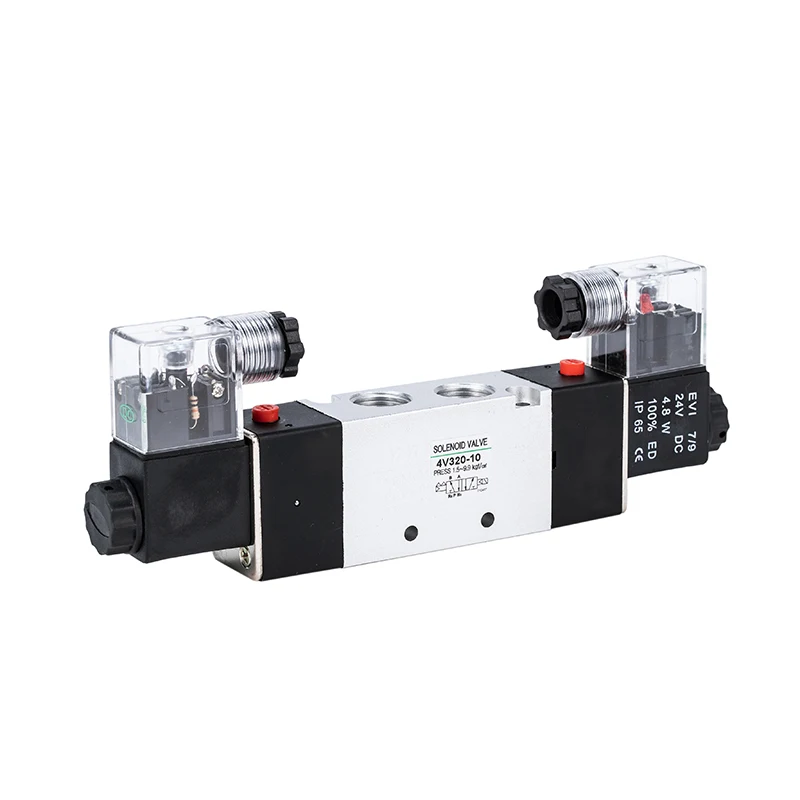 Hot selling products AIRTAC 4V Series 4V320-08 4V320-10 5 Port 2 Way Double Coil Pneumatic Solenoid Valve