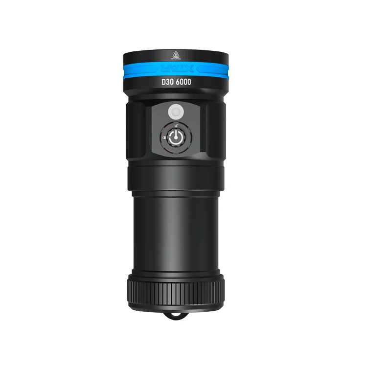 XTAR D30 6000 lumire vido plonge lampe video de plongee poche photo sous-marine licht tauchen