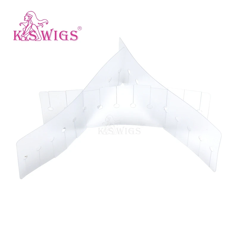 
K.S WIGS Long Film 50Pcs Multi Holes Spacer Template Heat Shield Protector for Human Hair 