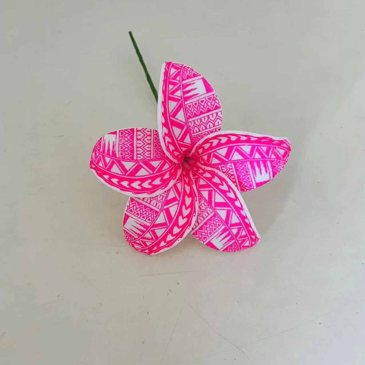 NEW Plumeria single stem ear Foam flower hair accessories  Artificial Island tiara frangipani hibiscus tiara accessories