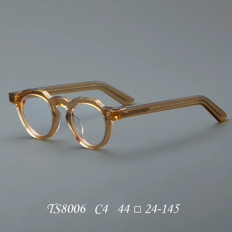 Retro Sunglasses Unisex Myopia Optical Glasses Reading Glasses Round Acetate Eyeglasses 2024