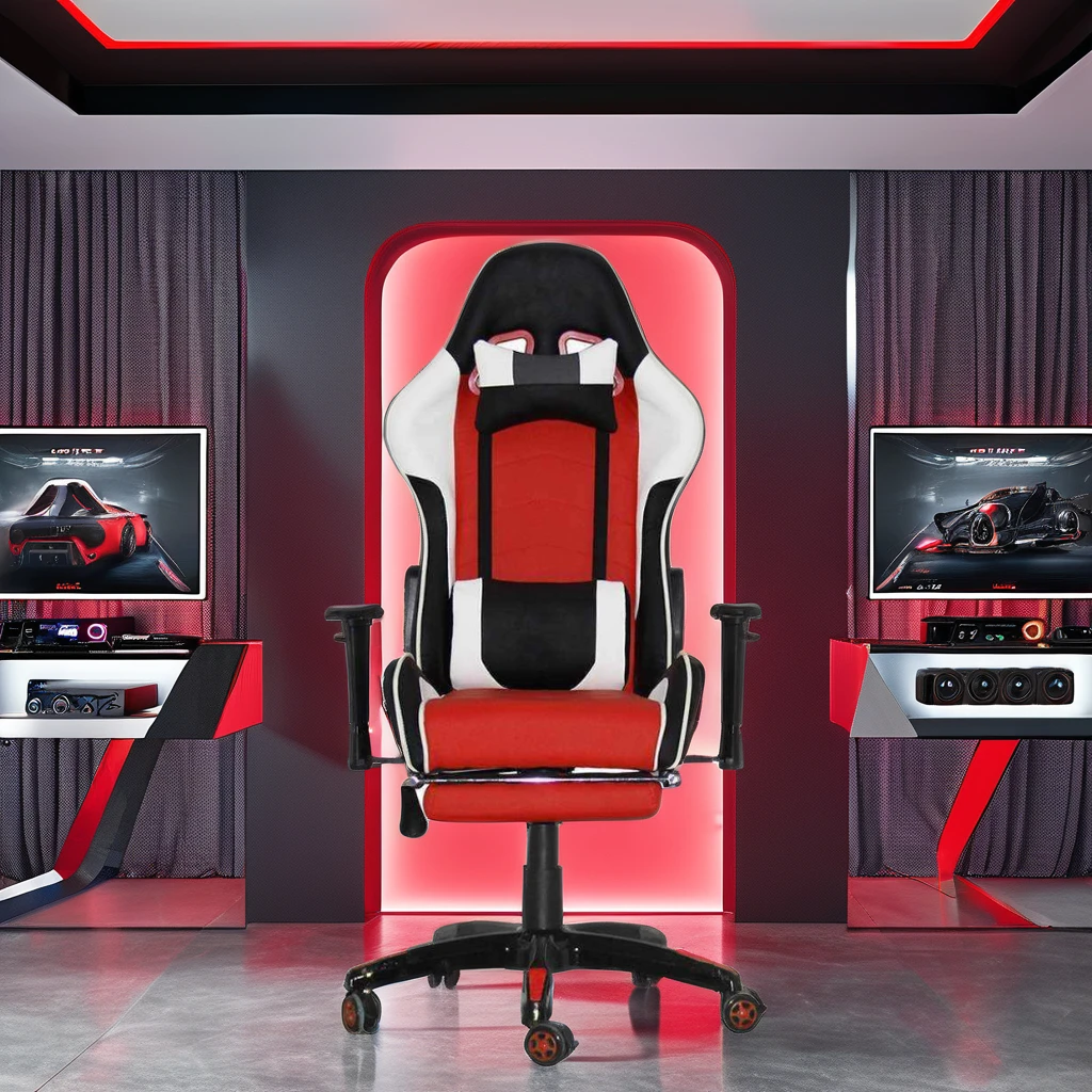 High Quality PU Leather Scorpion Pro Chair PC Gamers 4D Custom Revolving Office Executive Chair Black Red Inexpensive 4D Custom
