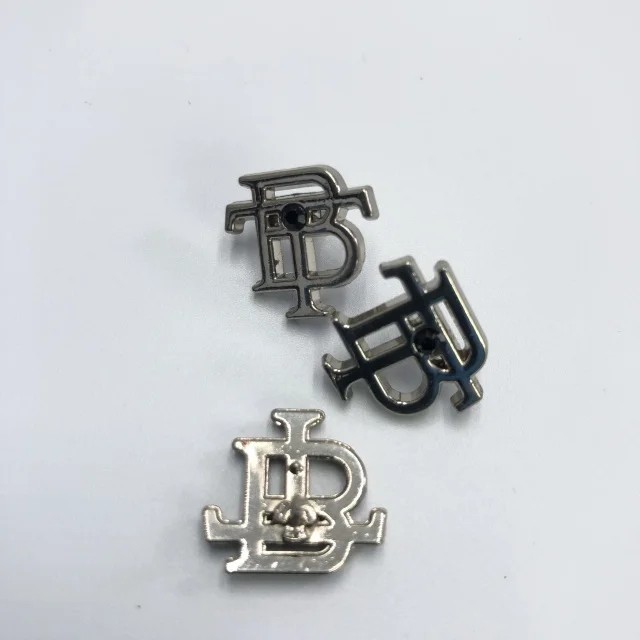 Manufacturer Customized High quality  brooch pin decoration  metal  brooches pin buckle for clothing bag shoes custom logo