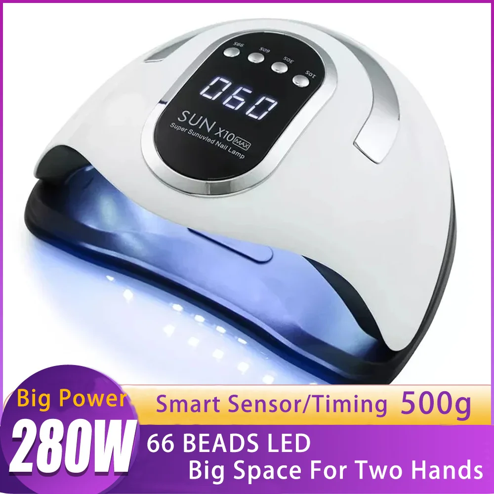 professional 280W dryer light sun mini rechargeable led for nails  nail uv lamp