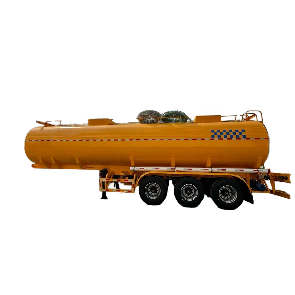 4-Axis Carbon Steel Fuel Tank Trailer with Explosion-Proof Manhole Cover for Oil Extraction Sites Semi-Trailer Type