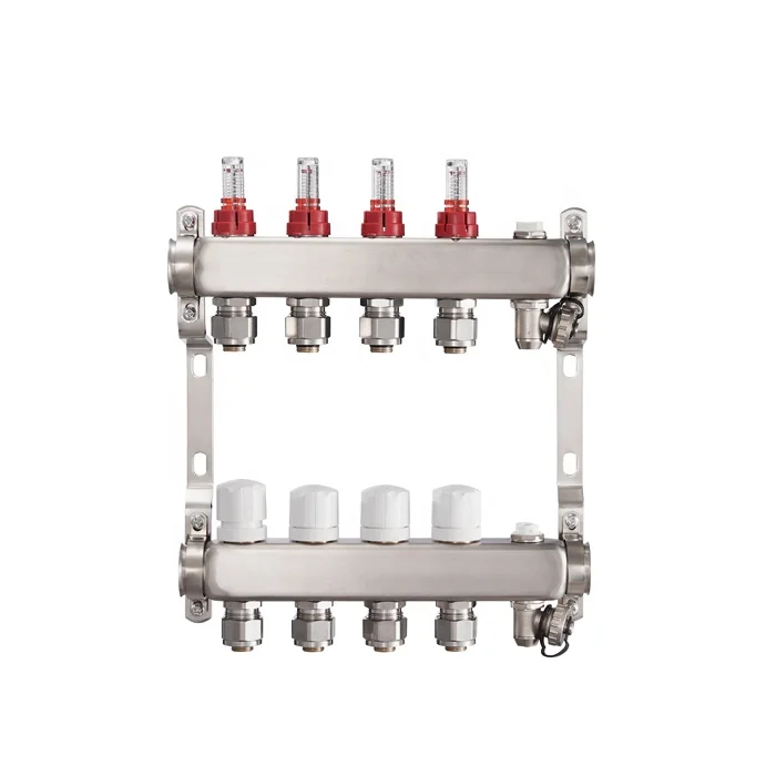 Hydronic PEX Stainless Steel Hydraulic Radiant Manifold For Under Floor Heating System  BJ35003