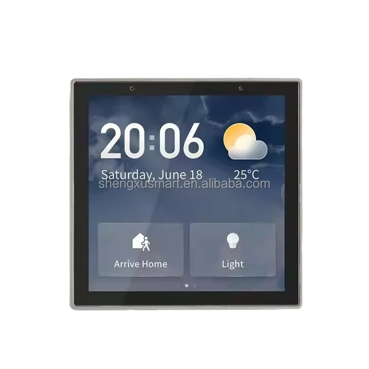 3 Gang tuya wireless smart home zigbee gateway 4 inch tuya smart central control panel switch wall panel IR Controller