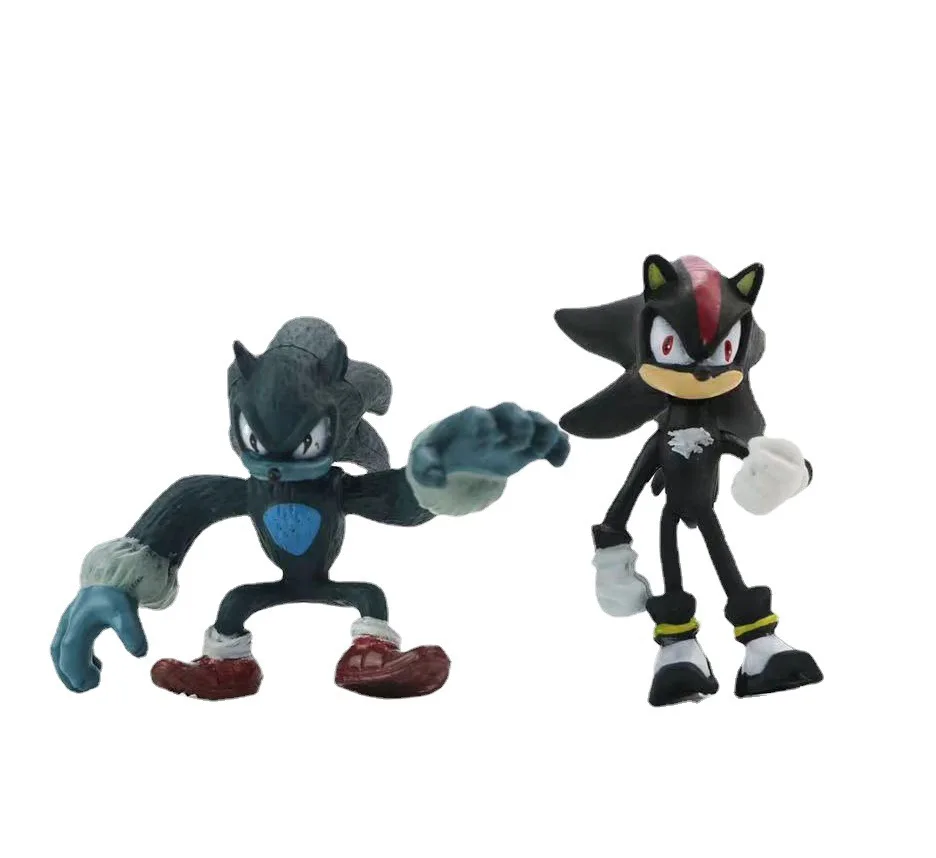 Hot Selling Cartoon action Anime Super Sonics Figurine PVC Figure Toys Game Model Doll Figure Ornaments for Boys Kids Gift