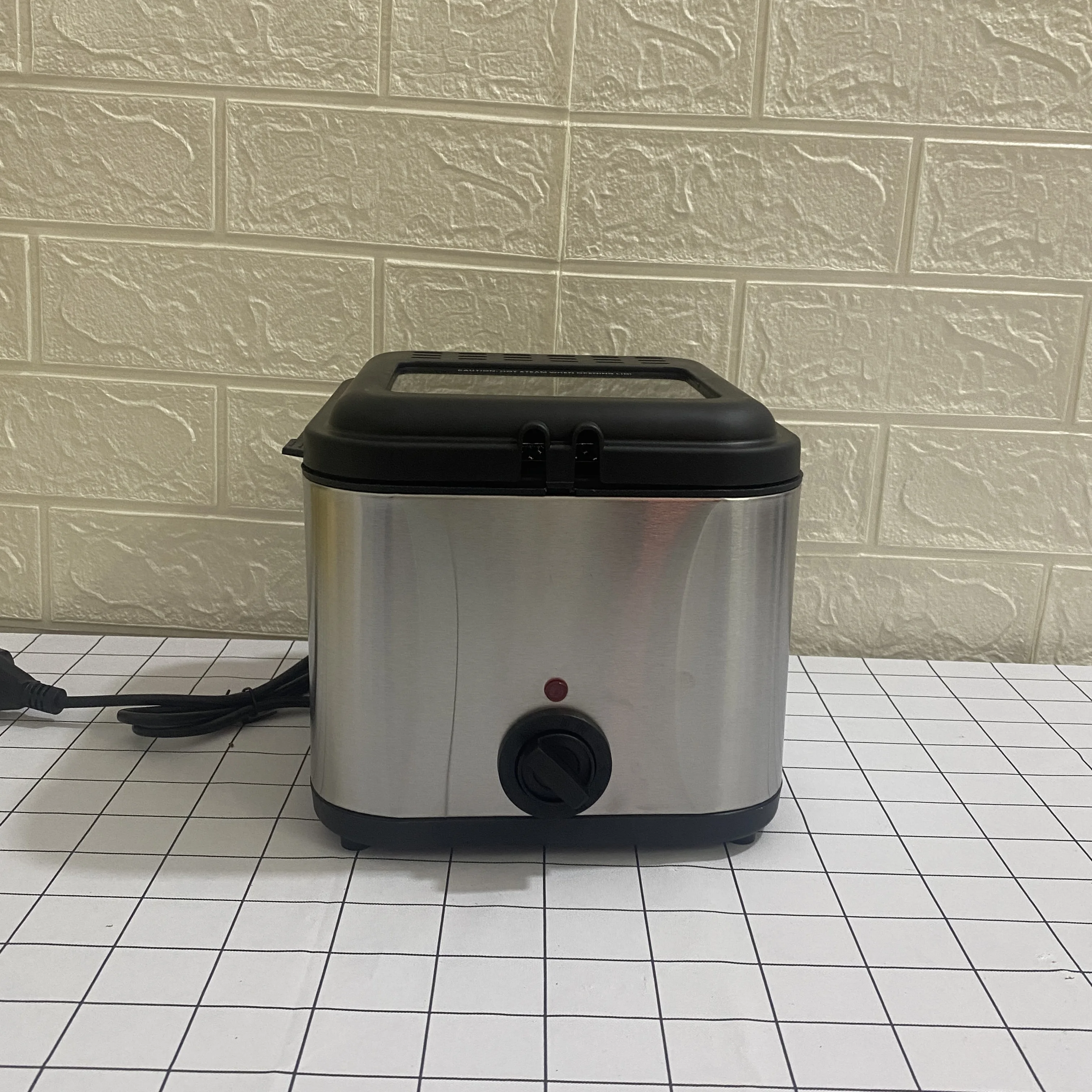 No Smoke Commercial Oil And Water Small Snacks Continue Combo 2.5L   fried chicken fryer