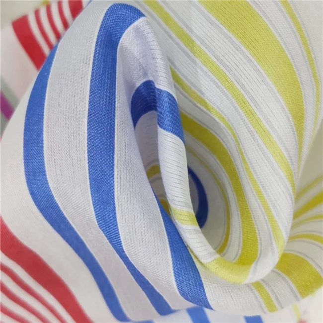 Fashion Womens Cloth Material Fabric jersey Silk Viscose Straight Strip Silk Fabric