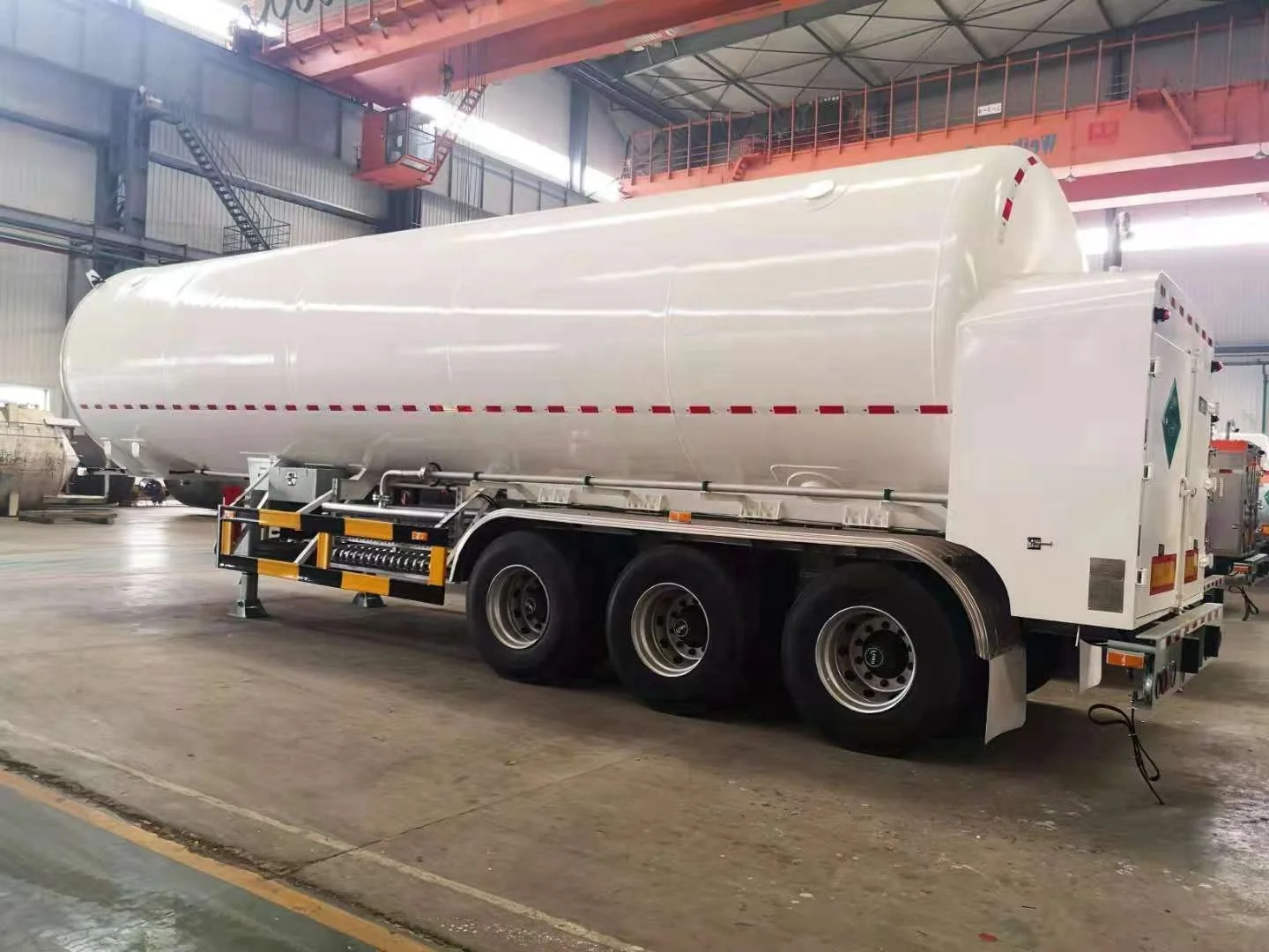 China plant 3 axle Liquid argon transport Tanker Semi Trailer Gas Generation Equipment truck trailer