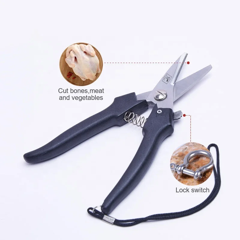 Stainless Steel Heavy Duty Poultry Shears With Chicken Bone Scissors