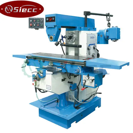 low price universal turret milling machine x6323 with vertical milling head