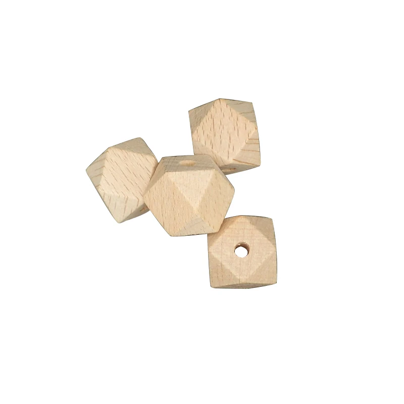 North America Wood Unfinished Beads DIY Wooden Toys Accessories Engraving Letter